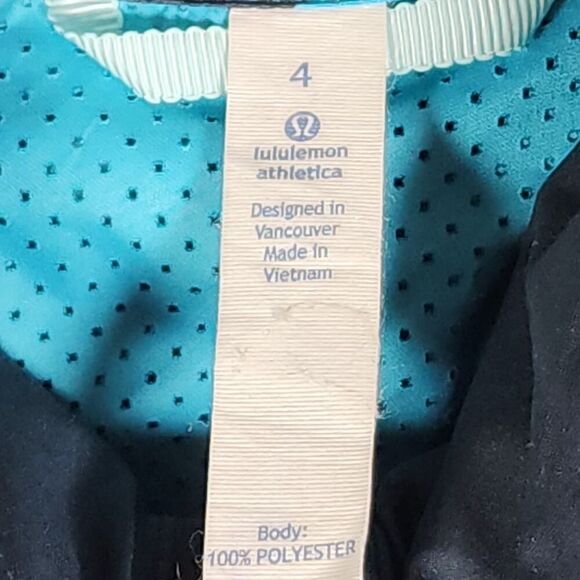 Lululemon Women's PackIt Sz4 Blue Lightweight Hooded Athletic Running Vest - Picture 11 of 11